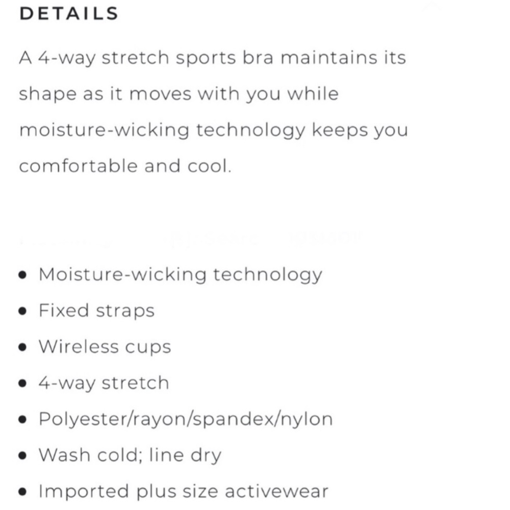 Torrid Women's Black Longline Wicking Sports Bra - Picture 6 of 7